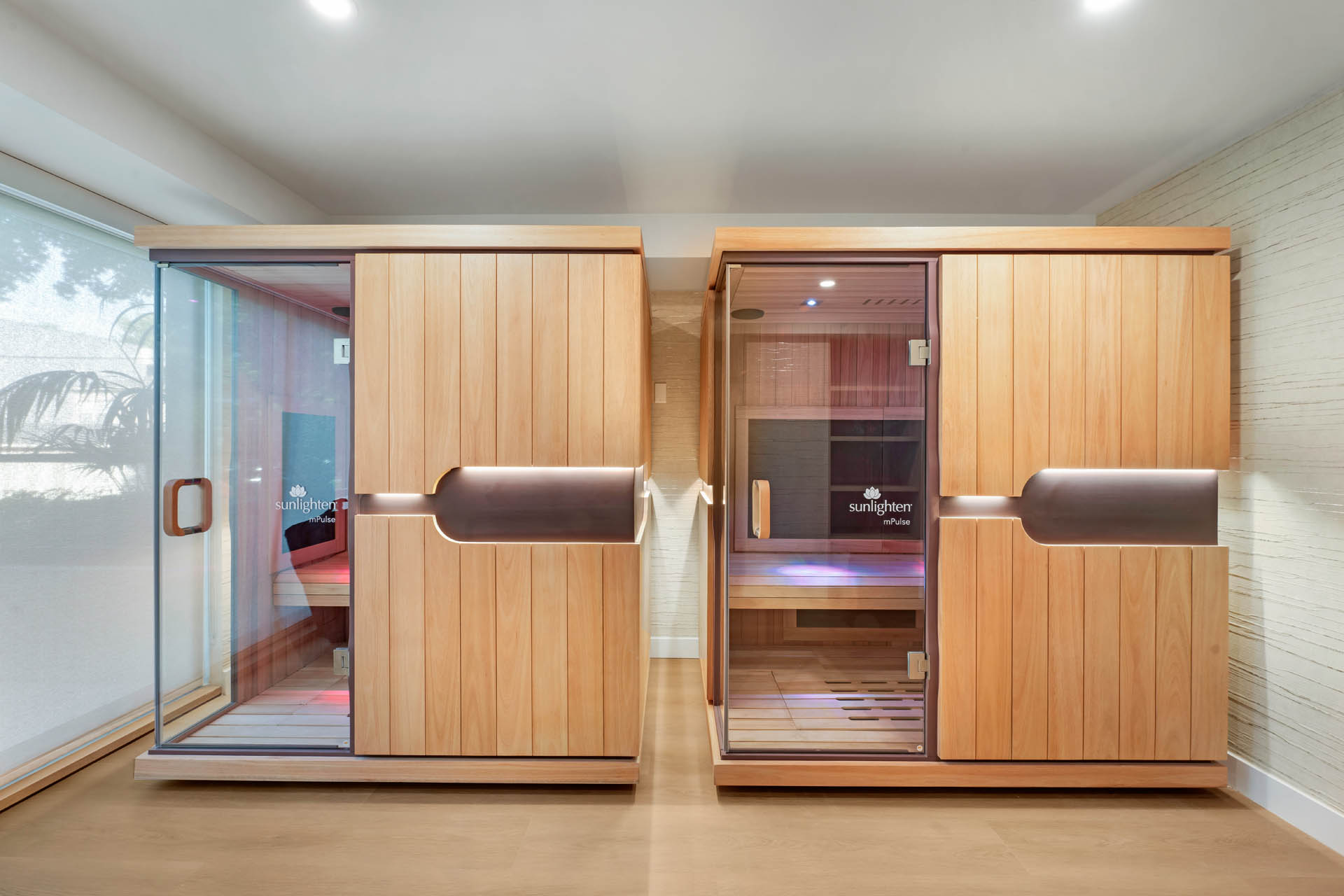 Infrared saunas at Palma, Beverly Hills.